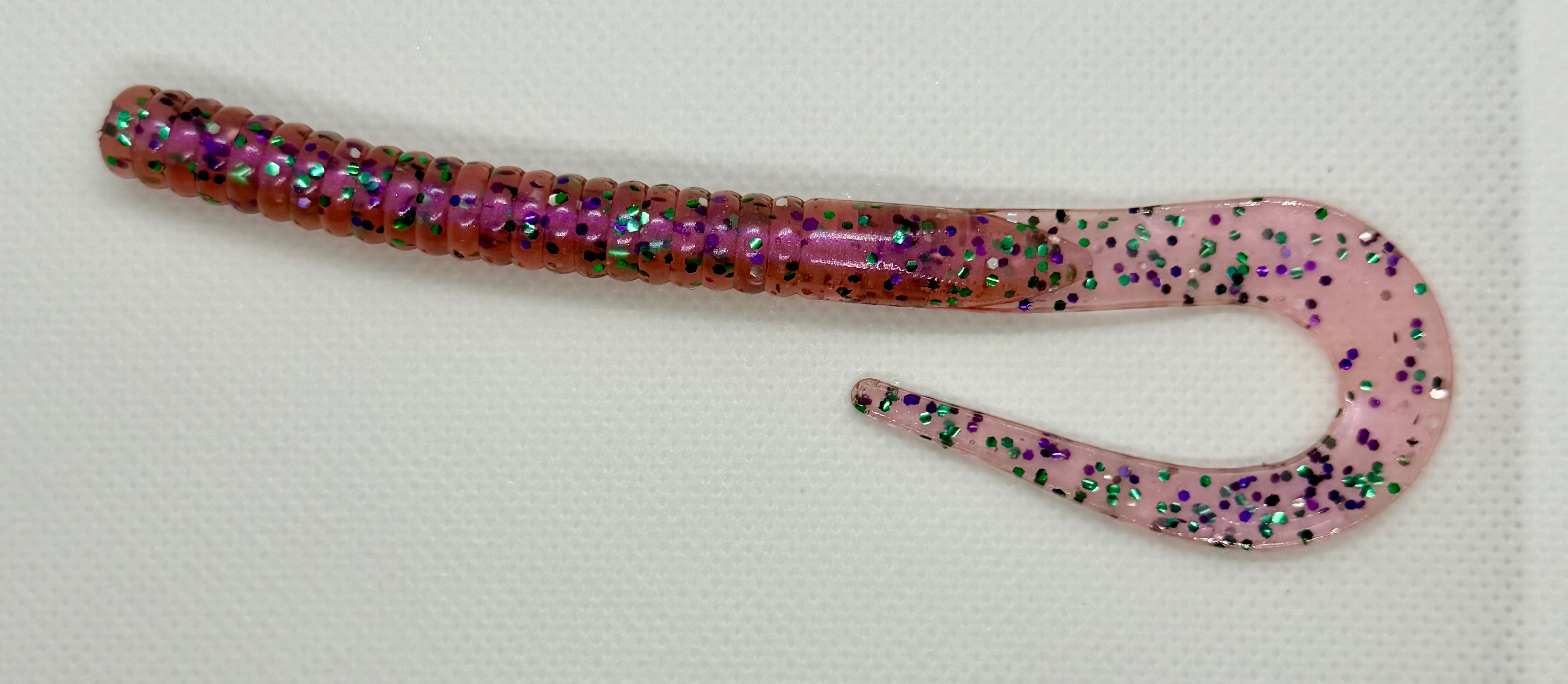 7” Ribbontail Worm - Cotton Candy