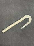 7” Ribbontail Worm - Pearl White
